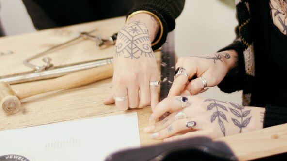 Make a silver stacking ring