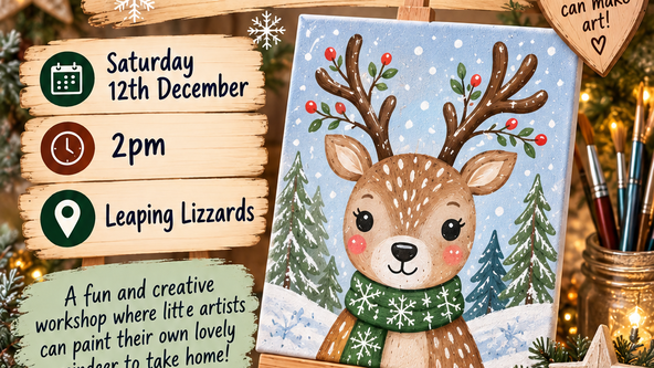 Winter Reindeer Painting Workshop