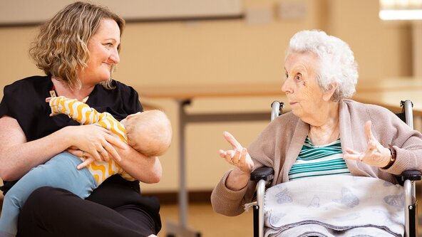 Intergenerational Music & Movement session in collaboration with Home Instead