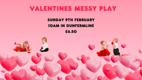 Valetines messy play 6 months +