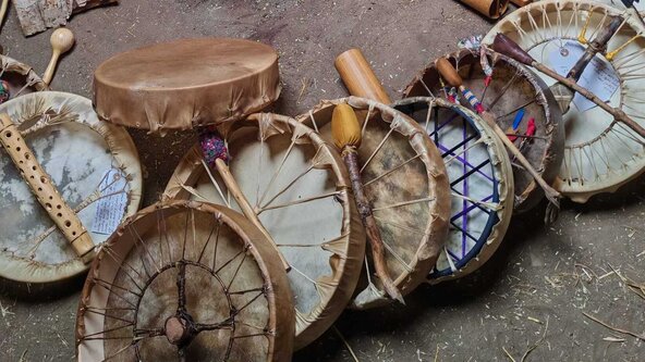 Earth-Ley  Drum Birthing! Lound Village Hall, Lowestoft