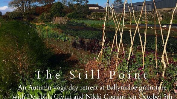 The Still Point - An Autumn Yoga Day Retreat with Dearbhla and Nikki at Ballymaloe Grainstore on October 5th