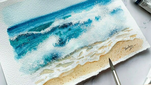 H6. Mastering Waves in Watercolor with Chloe Lam