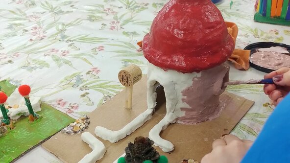 H2. Paper Clay Fairy Houses with Ricki Meaker