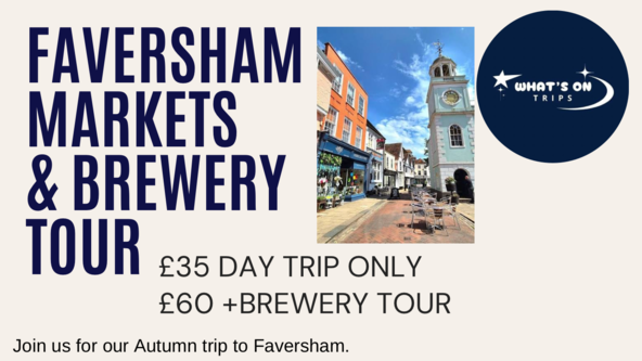 Route 1 - Faversham Market, optional Brewery Tour & Newnham Court Shopping Village. Confirmed trip😁
