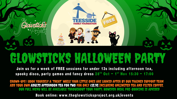 Glowsticks Halloween disco - ages 13 and under
