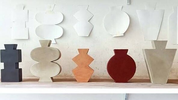 Slab Built Vases - Thursday Evenings - Cat: T2(A)25 ThE