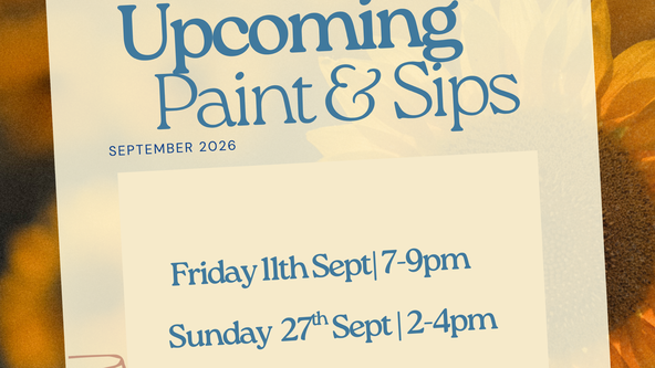 Friday 11th Sept Paint & Sip Evening 