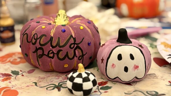 Ceramic Pumpkin Painting 