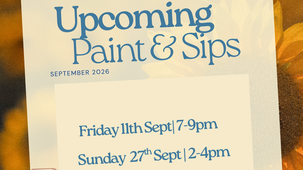 Sunday 27th Sept Paint & Sip Afternoon