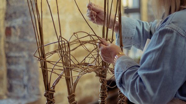 Weave Your Own Willow Reindeer & Two Course Festive Meal