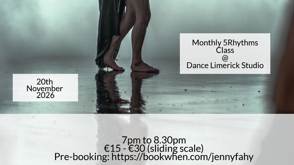 🟠 5Rhythms Monthly class in Limerick City - November