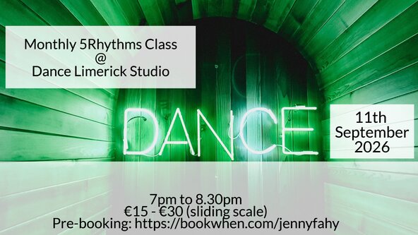 🟠 5Rhythms Monthly class in Limerick City - September