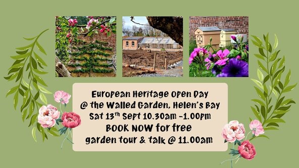 European Heritage Open Day  Sat 13 Sept '25 Free Garden Tour & Talk 11.00am