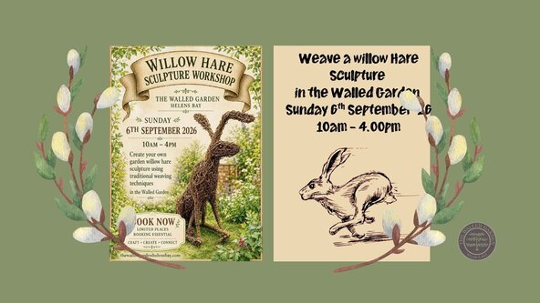 Weave a Willow Hare Sculpture in the Walled Garden Sunday 6th September 2026