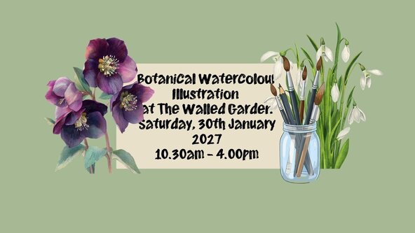 Botanical Watercolour Illustration Saturday 30th January 2027