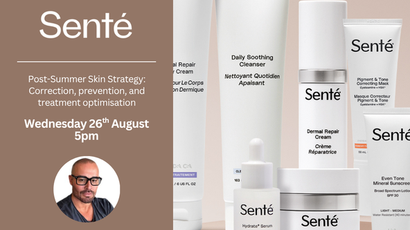 Senté: Post-Summer Skin Strategy Webinar with Guest Educator JP Calderon