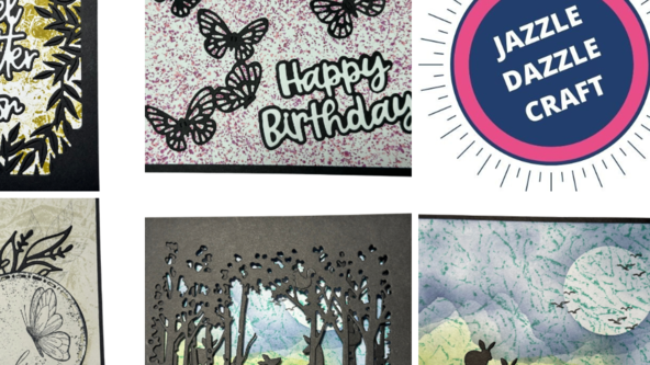 June 2024 Technique Class in the Post - Inky Backgrounds and Die Cuts