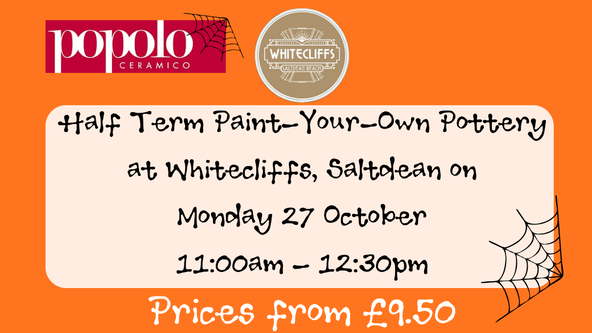 HALF TERM PAINT YOUR OWN HALLOWEEN POTTERY at Whitecliffs, Saltdean