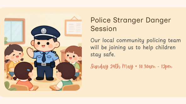 Police stranger danger and sensory play