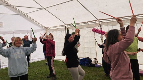 DRUMFIT ON THE BEACH in Silloth PART DEUX