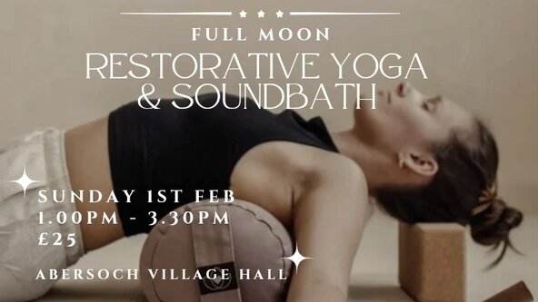 Full moon restorative yoga and soundbath