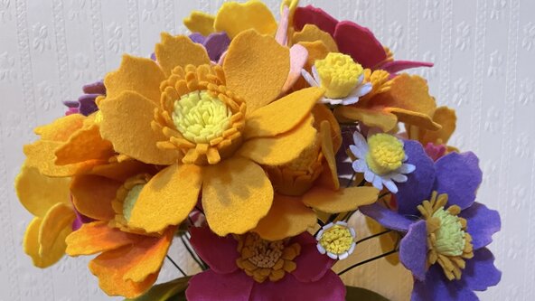Felt Flower Making Workshop (Cosmos) with Sara Docherty