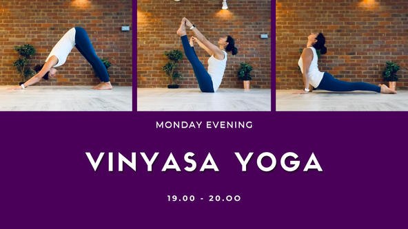 🟣  IN STUDIO -  Monday - Vinyasa Yoga - 12 class course - Summer Term 