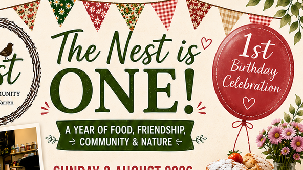 🌿 The Nest is ONE! – 1st Birthday Anniversary Cream Tea 🎂