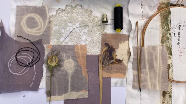 Textiles workshop: Introduction to creative mark-making with stitch & fabric with Clare Spender