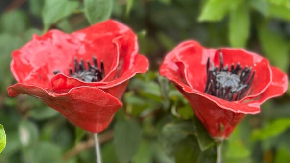 Monday Afternoon  - Ceramic Garden Flowers Guided Workshop