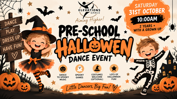 Halloween Dance Class Pre-Schoolers 2 yrs + with grown up