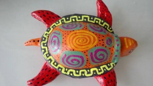 PK1, TERRIFIC TURTLES - Papier mache  (6-14 yrs+) - Pukekohe