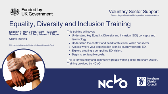 Equality, Diversity and Inclusion Training - Voluntary Sector Support