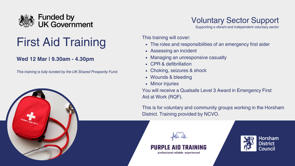 First Aid Training - Voluntary Sector Support