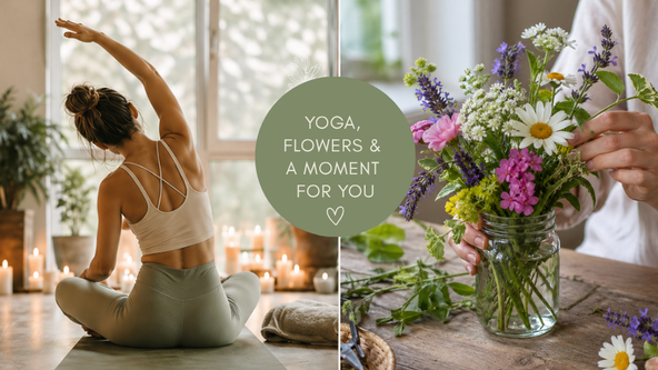 💐 Flow & Flowers 💐 - An evening of Yoga & Flower arranging 