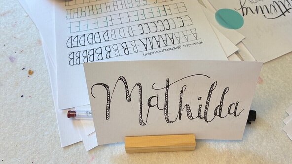 Beautiful Words – Lettering & Watercolor