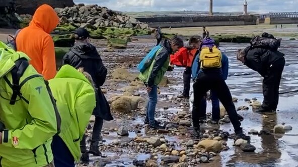 Saltwick Bay - In the Footprints of Dinosaurs -  with Byron