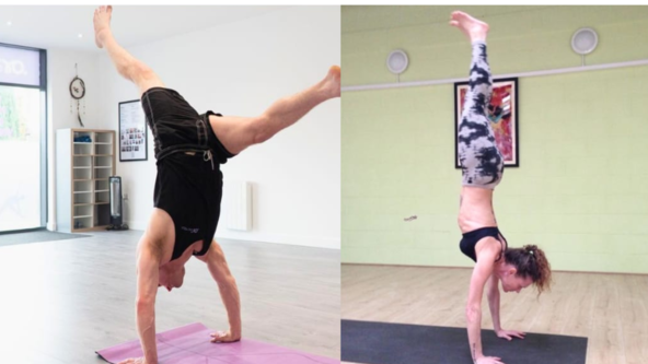 Handstand workshop with Andrea and Tim