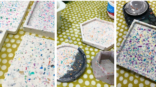 Terrazzo Jesmonite Coasters w. Kim Searle