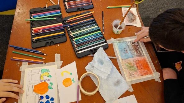 Jordan's Thursday Art Class