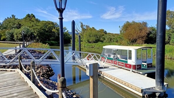 Wharf Street to Historical Maritime Park and Museum and River Boat Cruise