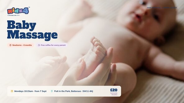 Baby Massage Course (0–6 Months) | Tuesdays | Battersea Putt in the Park