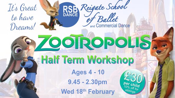 HALF TERM WORKSHOP - Zootropolis