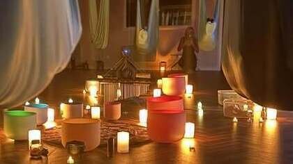 Chakra Balancing Aerial Sound Healing Class - 7.30pm Class