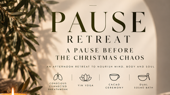A PAUSE BEFORE THE CHRISTMAS CHAOS