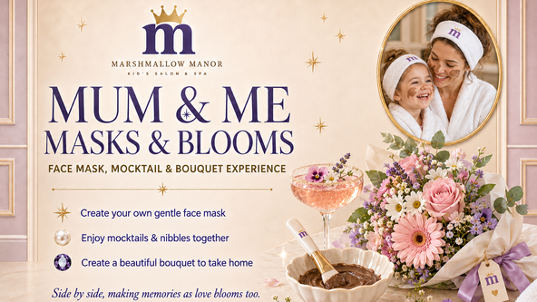 Mum & Me: Masks & Blooms event artwork