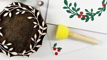 Christmas Block Printing 