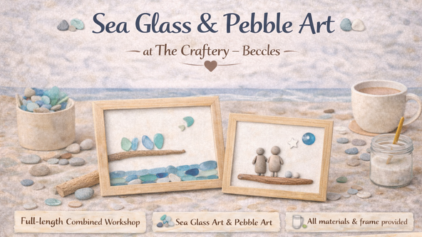 Sea Glass and Pebble Art at The Craftery Beccles 🖼