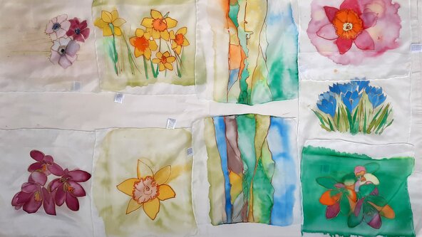 Silk Painting, with Cherry Lyne